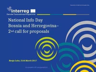 National Info  Day Bosnia and Herzegovina–