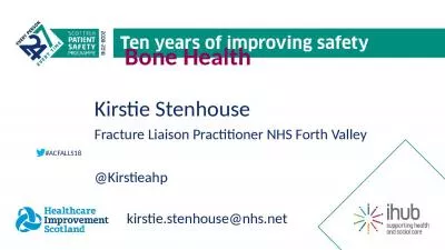Bone  Health 			 Kirstie Stenhouse
