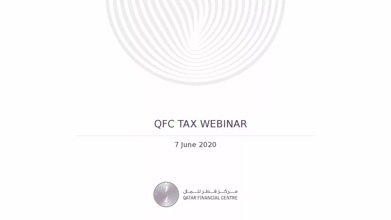 7 June 2020 QFC Tax webinar