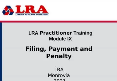 LRA  Practitioner  Training Module IX