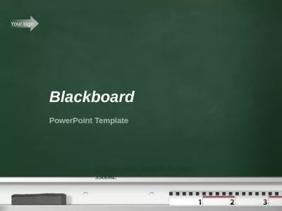Blackboard  PowerPoint Template