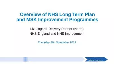 Overview of NHS Long Term Plan