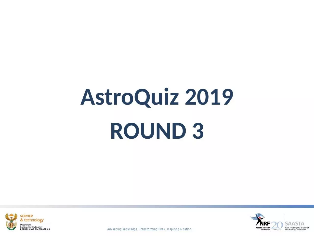 AstroQuiz  2019 ROUND 3 RULES