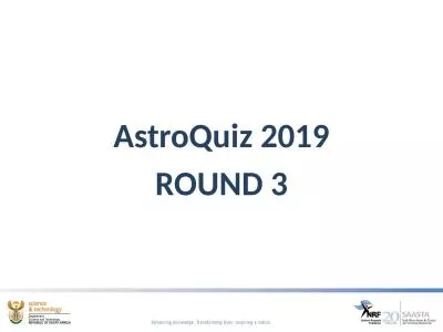 AstroQuiz  2019 ROUND 3 RULES