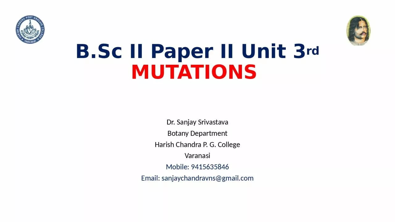 B.Sc  II Paper II Unit 3