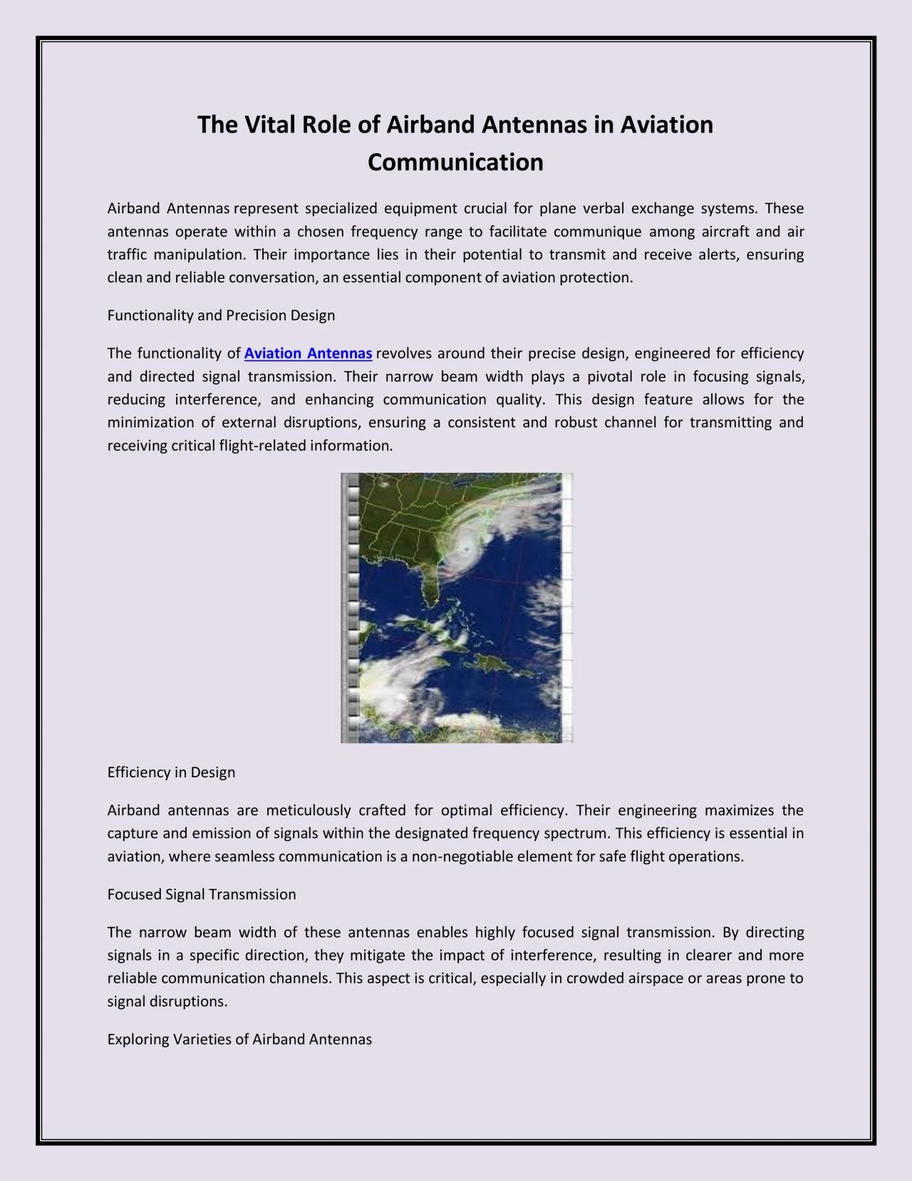 PDF-The Vital Role of Airband Antennas in Aviation Communication