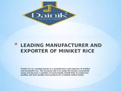 Dainik premium miniket rice