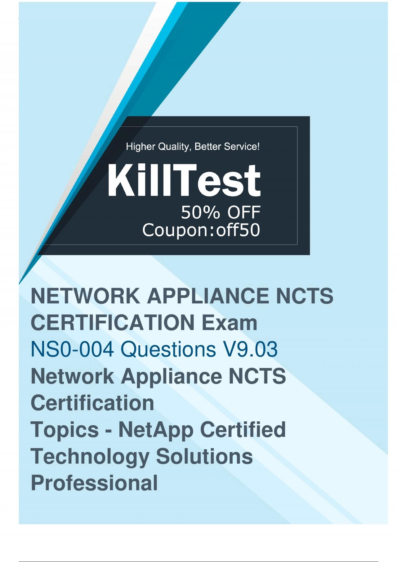 PDF-Network Appliance NS0-004 Exam Questions (2024) - Explore a Free Demo of NS0-004 Materials