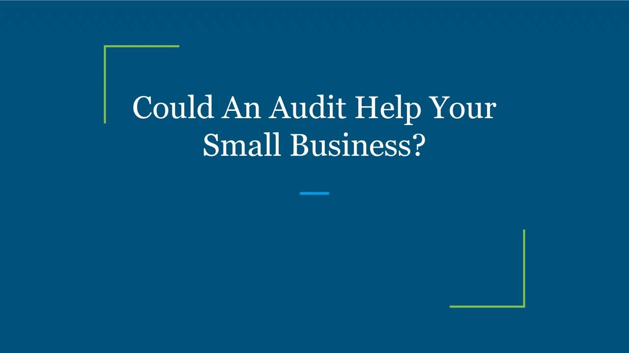 Could An Audit Help Your Small Business?