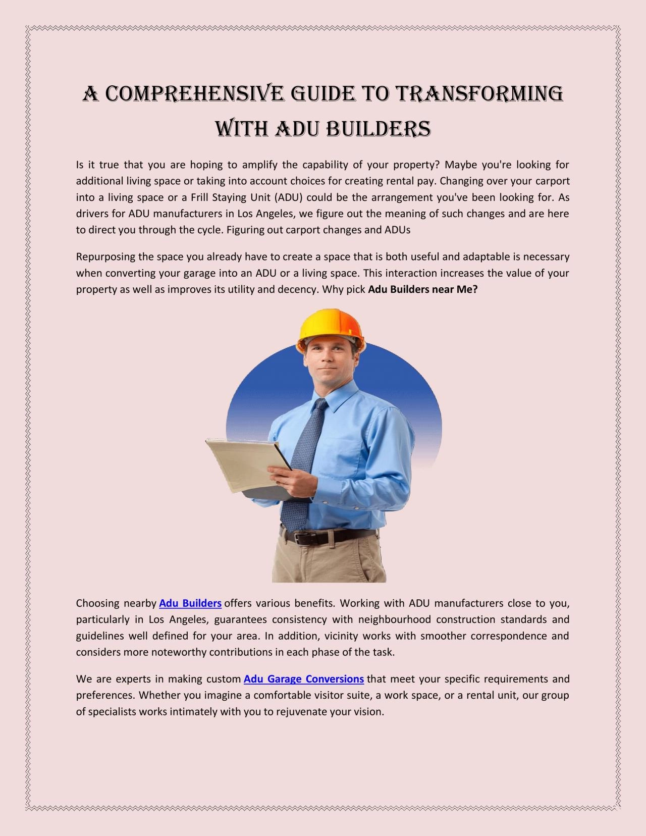 PDF-A Comprehensive Guide to Transforming with Adu Builders