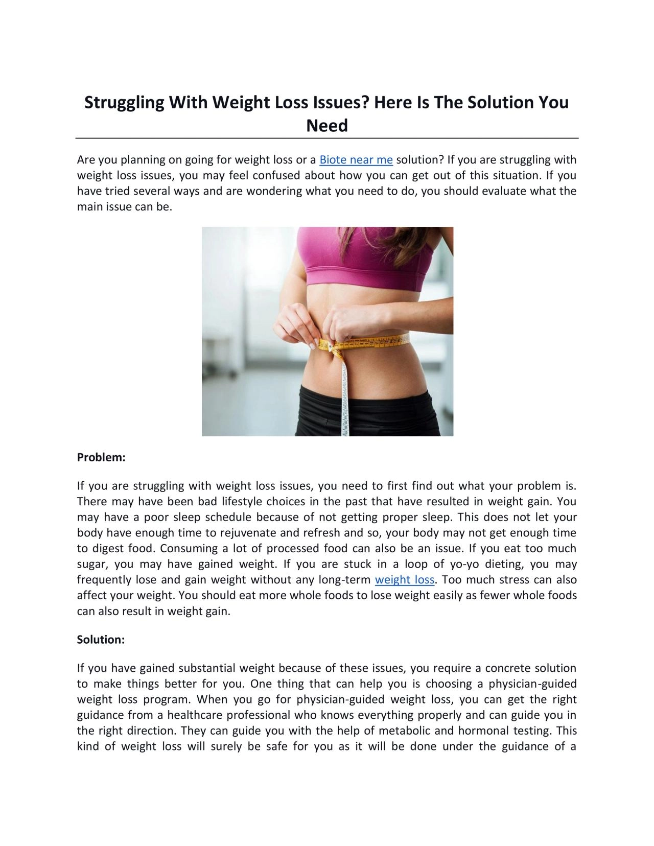 PDF-Struggling With Weight Loss Issues? Here Is The Solution You Need