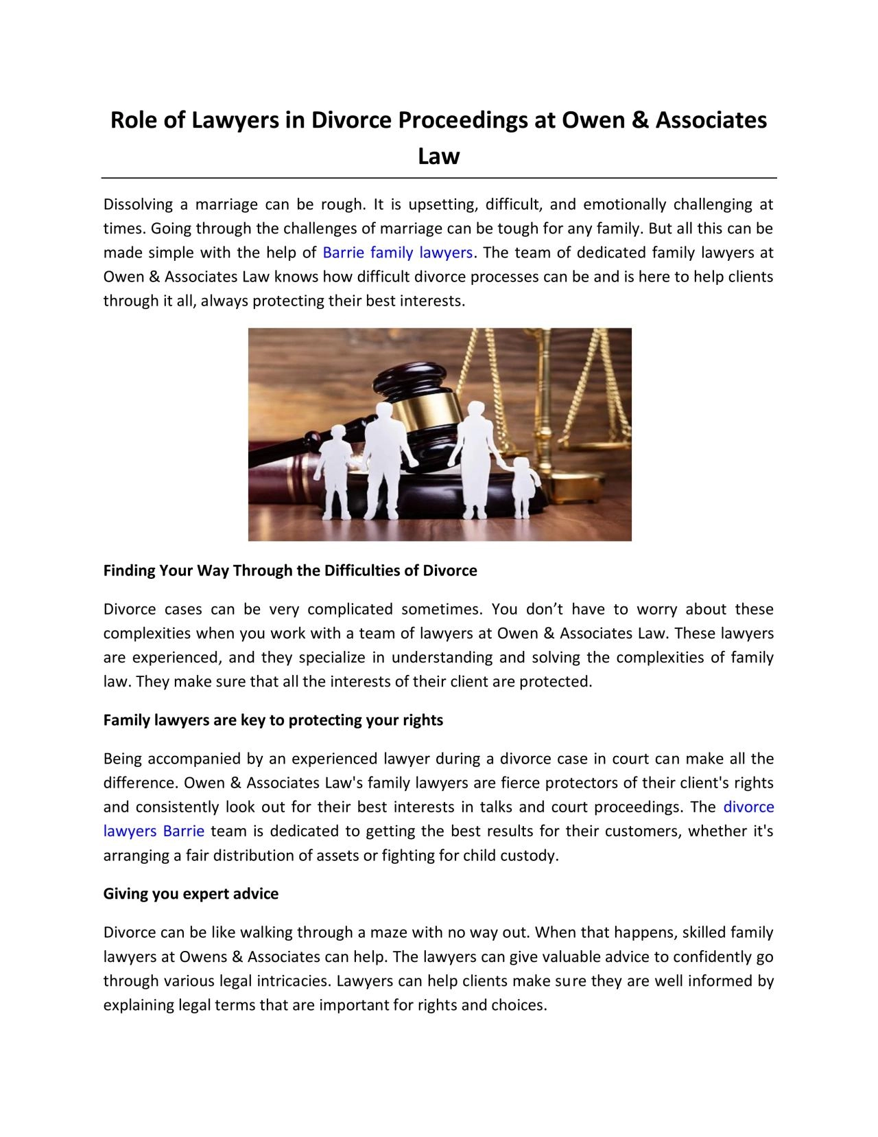 PDF-Role of Lawyers in Divorce Proceedings at Owen & Associates Law