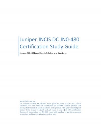 Juniper JNCIS DC JN0-480 Certification Study Guide