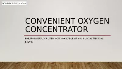 Convenient oxygen concentrator