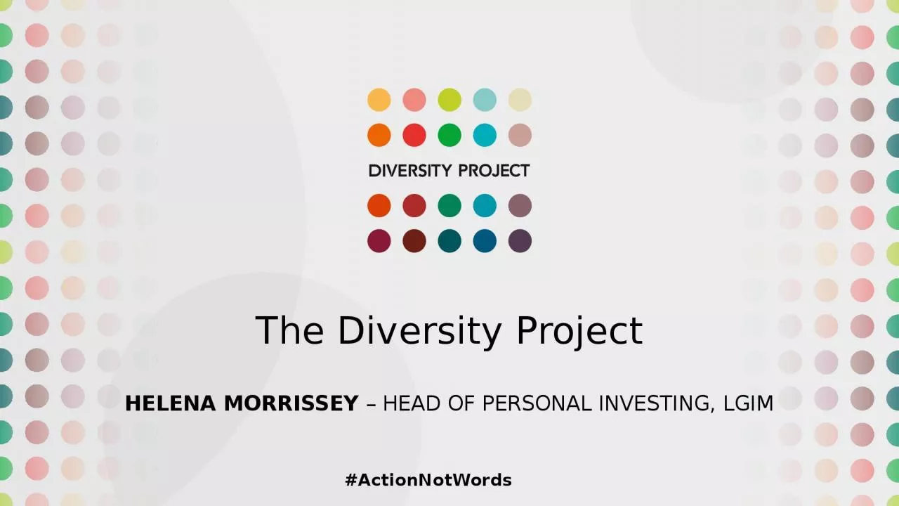 The Diversity Project Helena morrissey