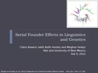Serial Founder Effects in Linguistics and Genetics