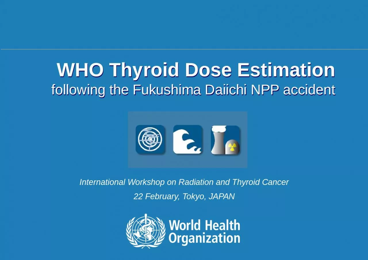 WHO Thyroid Dose Estimation