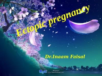 Ectopic pregnancy Dr.Inaam Faisal