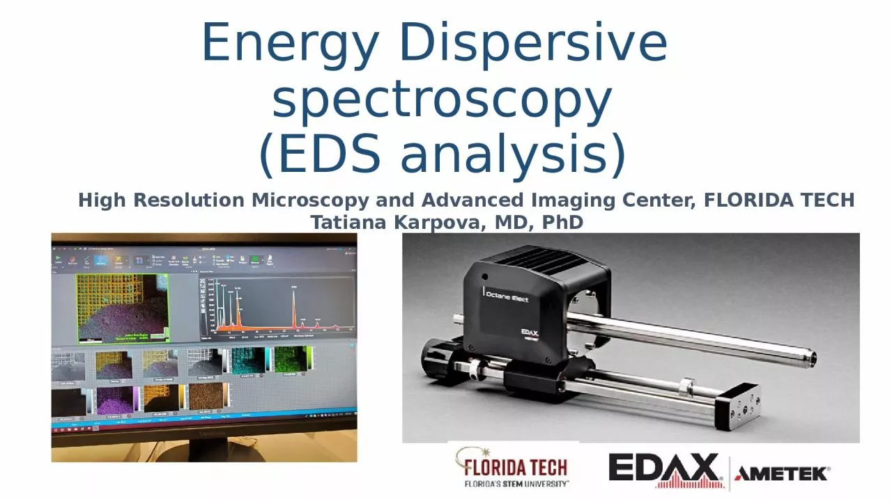Energy Dispersive  spectroscopy