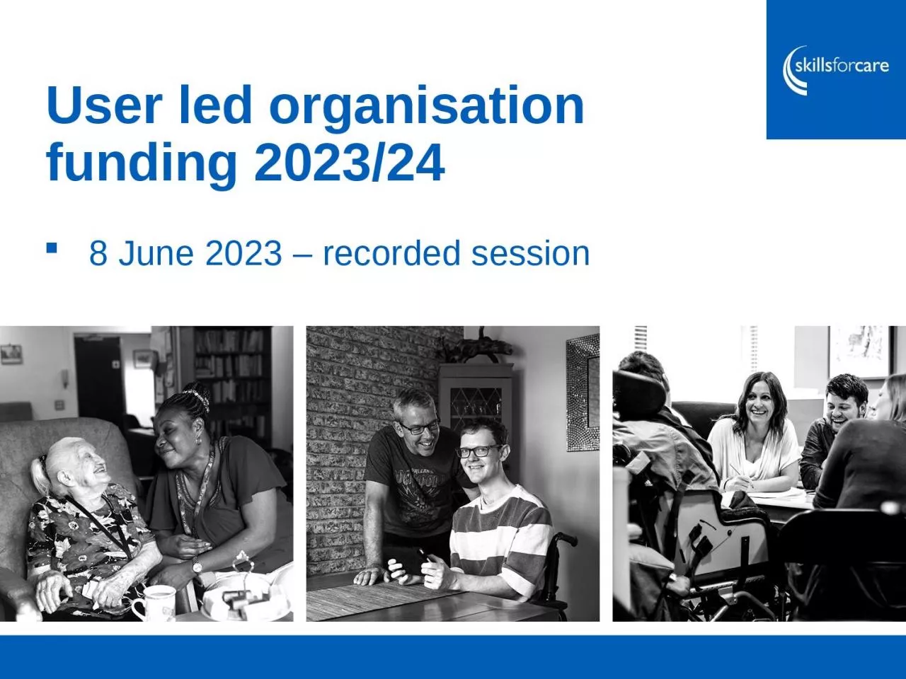 User led organisation funding 2023/24