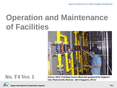 Operation and Maintenance of Facilities