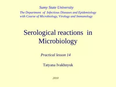 Serological reactions   in Microbiology