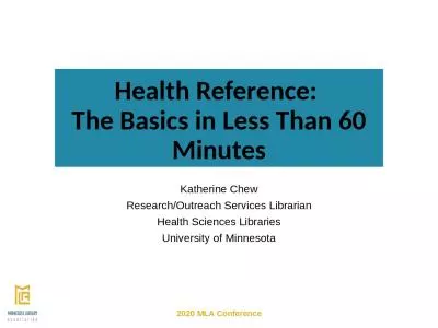 Health Reference:  The Basics in Less
