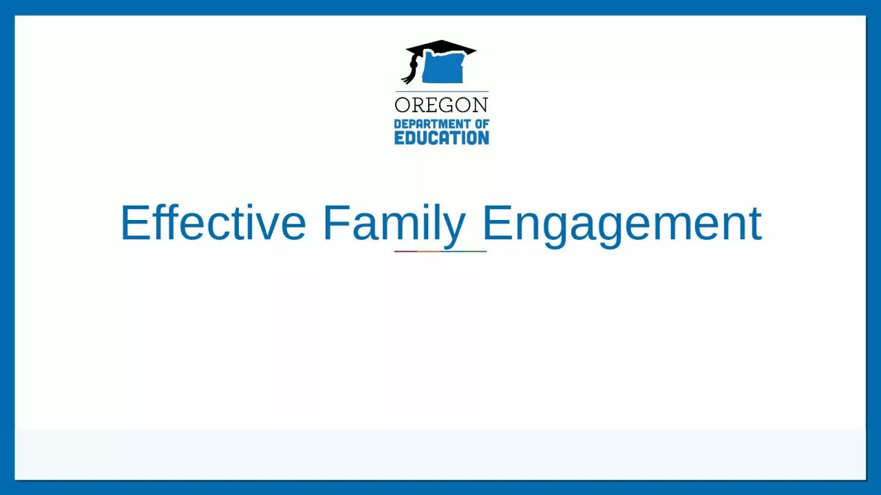 Effective Family Engagement