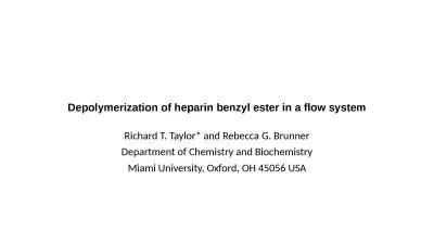 Depolymerization of heparin benzyl ester in a flow system