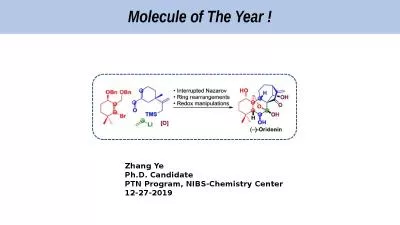 Molecule of The Year ! Zhang
