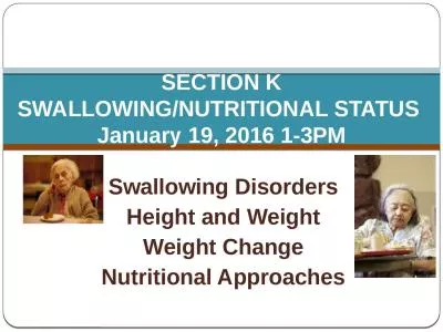 Swallowing Disorders Height and Weight