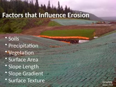 Factors that Influence Erosion