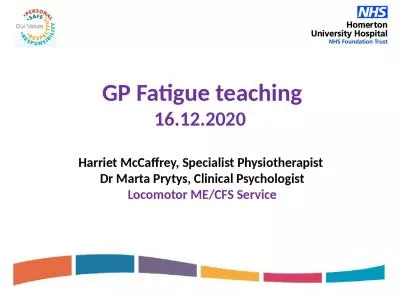 GP  Fatigue teaching 16.12.2020