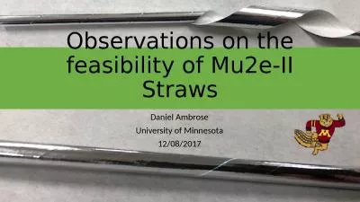 Observations on the feasibility of Mu2e-II Straws