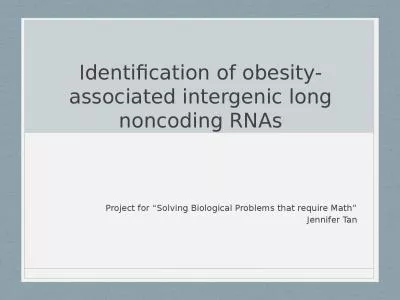 Identification of  obesity-associated