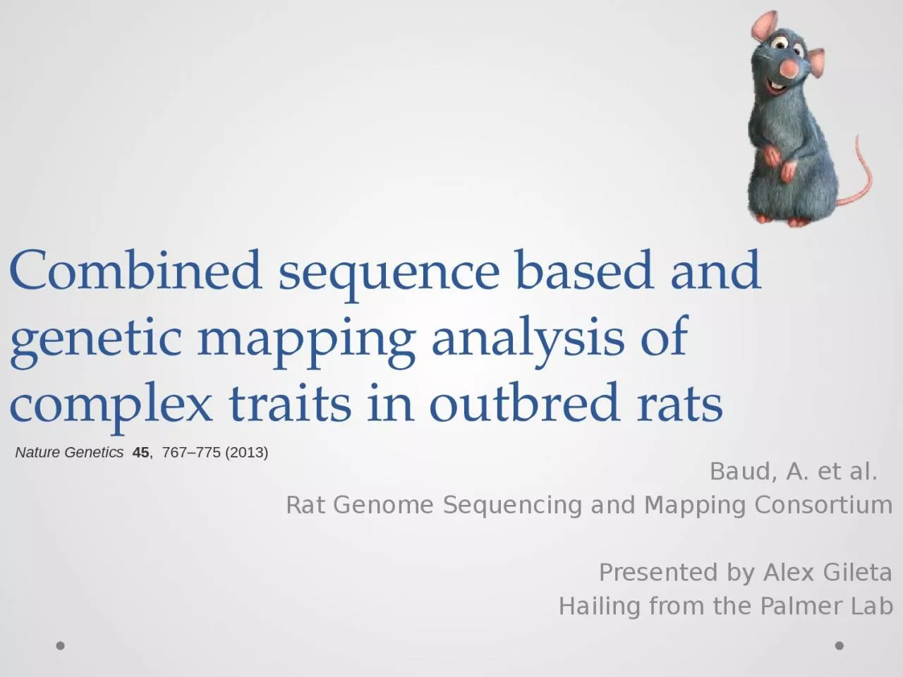 Combined sequence based and genetic mapping analysis of complex traits in outbred rats