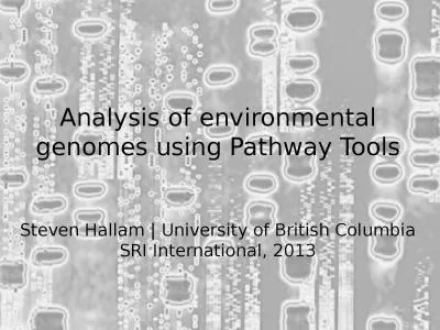 Analysis of environmental genomes using Pathway Tools