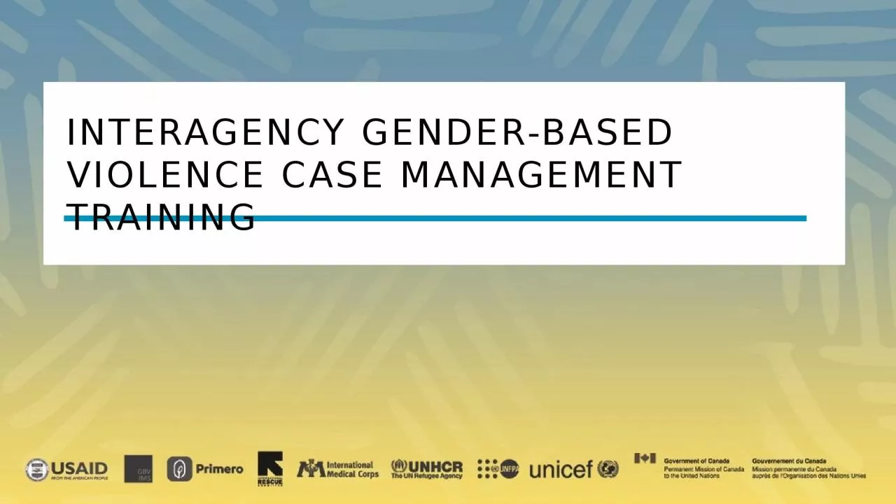 Gbv  case management with