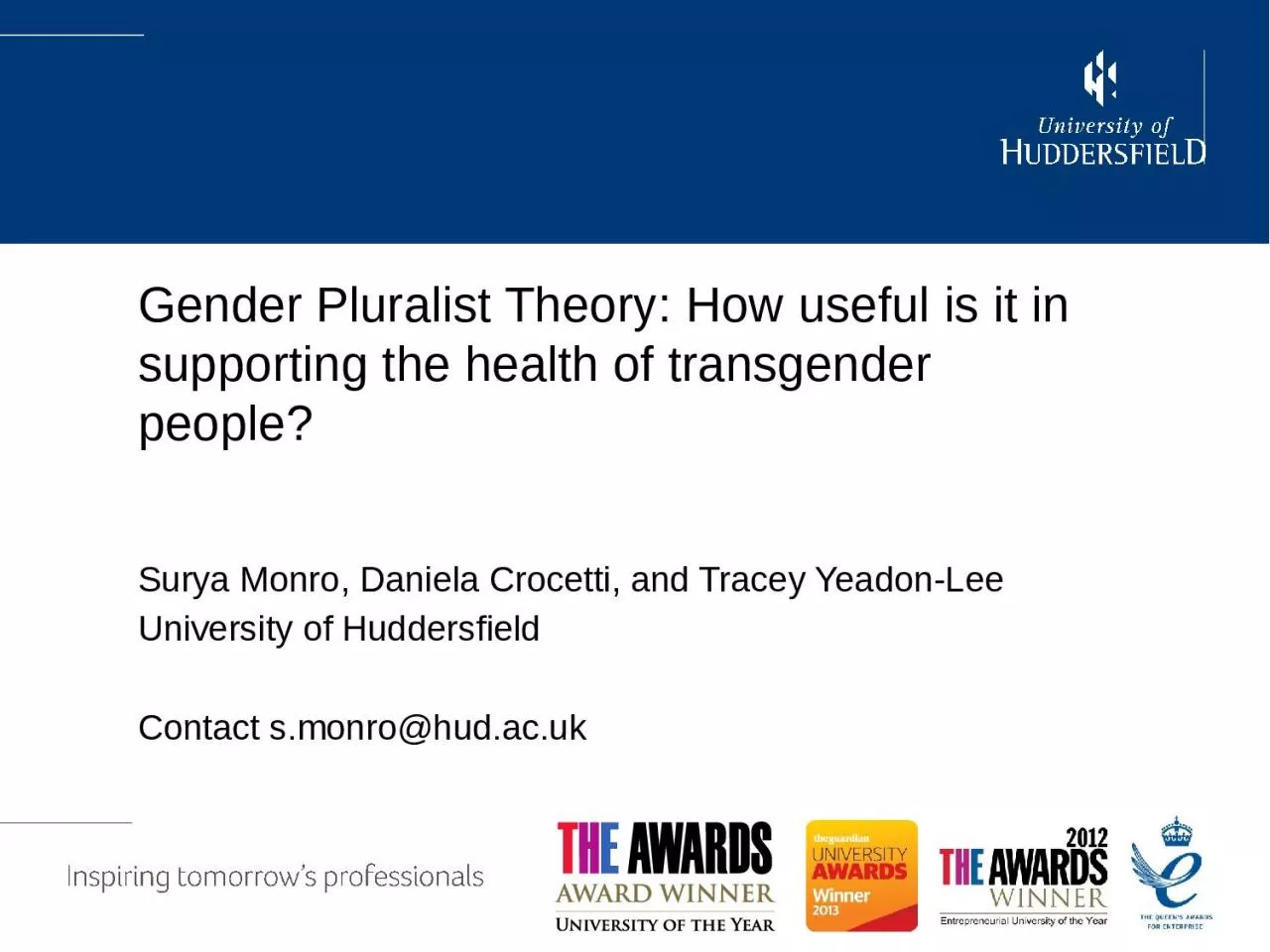 Biphob Gender Pluralist Theory: How useful is it in supporting the health of transgender