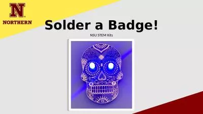 Solder a Badge! NSU STEM Kits