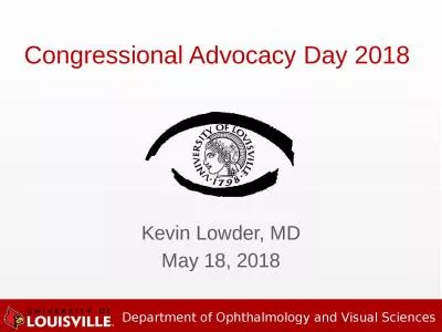 Kevin Lowder, MD May 18, 2018