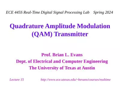 Quadrature Amplitude Modulation (QAM) Transmitter