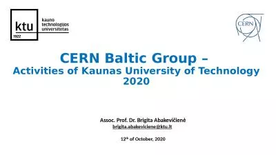 CERN  Bal tic  Group  –