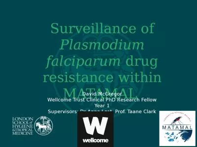 Surveillance of  Plasmodium falciparum