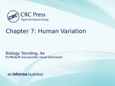 Chapter 7: Human Variation