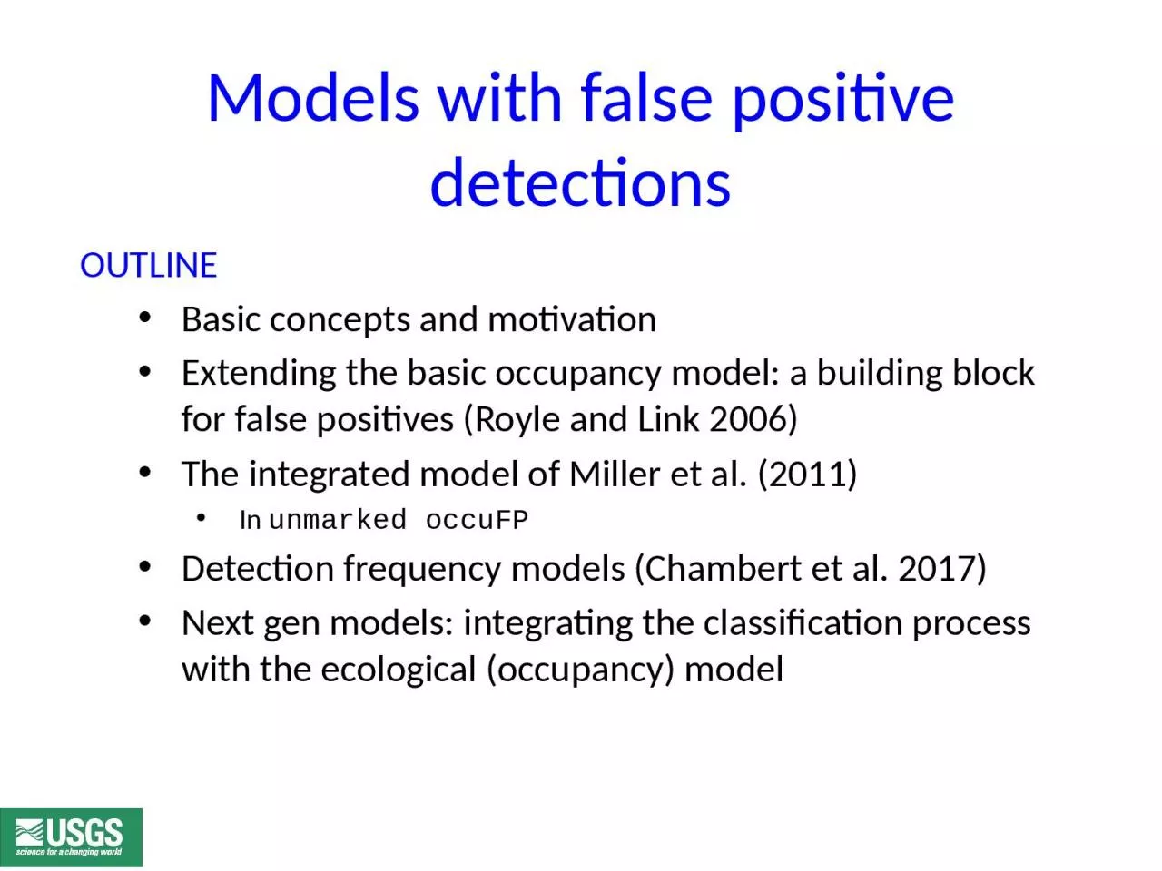 Models with false positive detections
