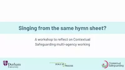 Before you begin… This workshop is to help multi-agency practitioners who are developing Context