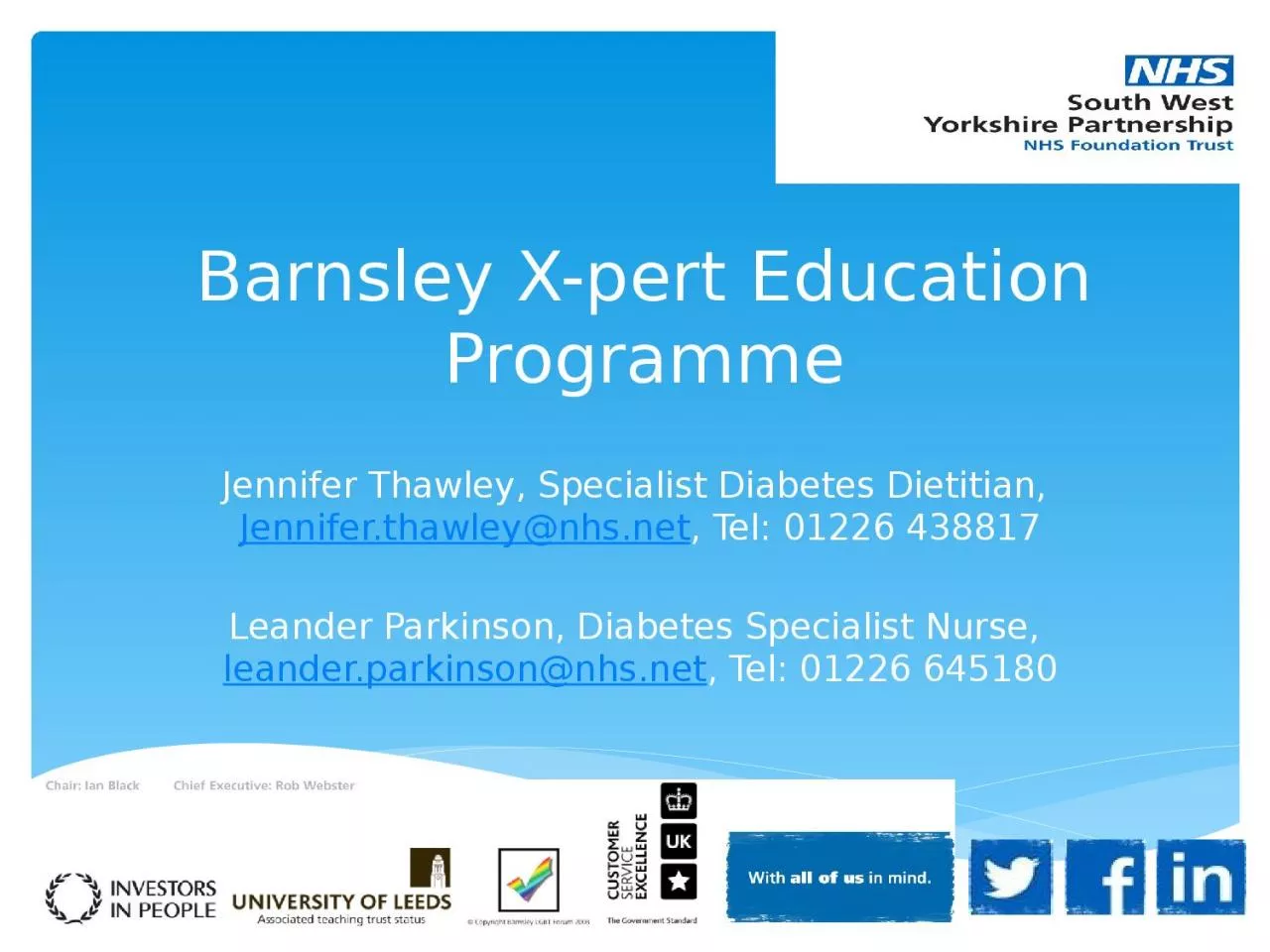 Barnsley X-pert Education Programme
