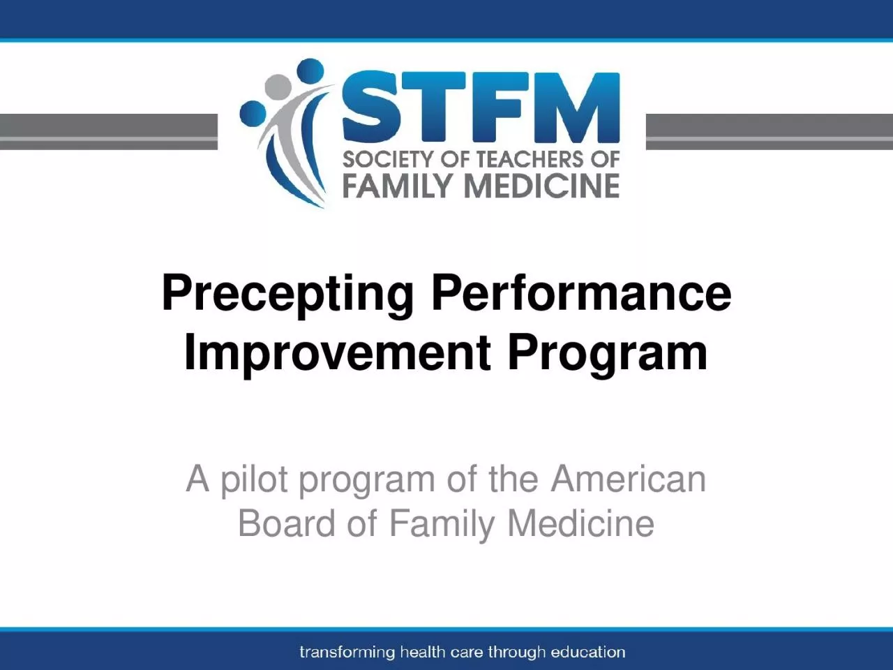 Precepting Performance Improvement Program