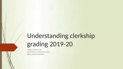 Understanding clerkship grading 2019-20